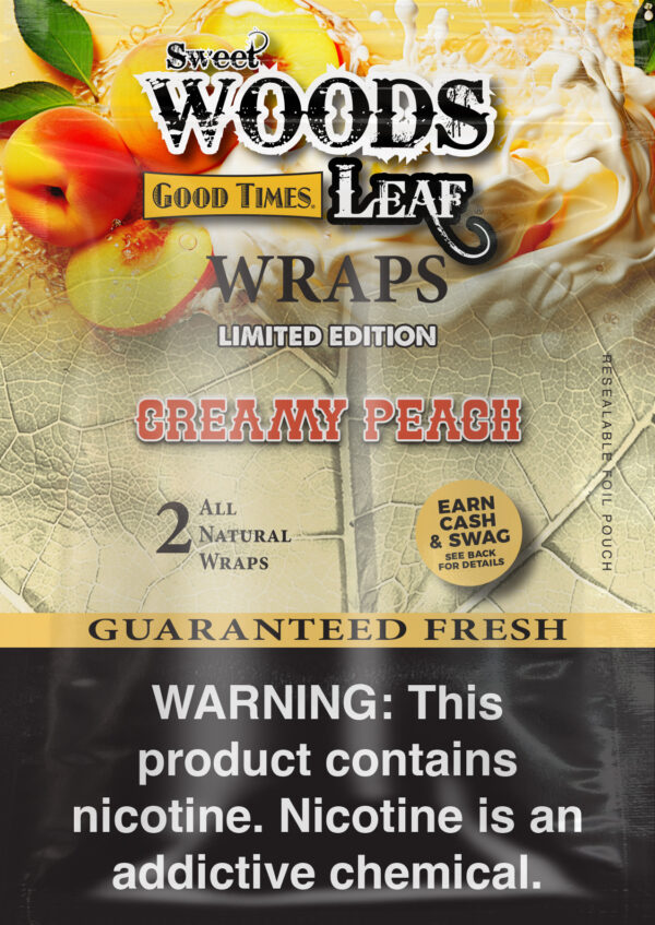 Sweet Woods Leaf Wrap Limited Edition Creamy Peach